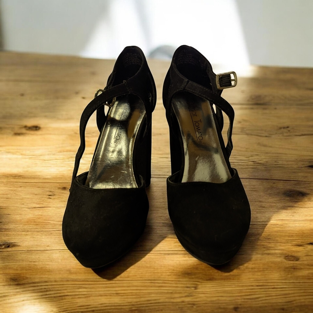 Hot Tomato Black Women's Heels